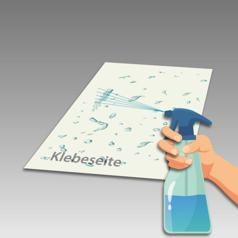 Folie Kleben Mit Seifenwasser