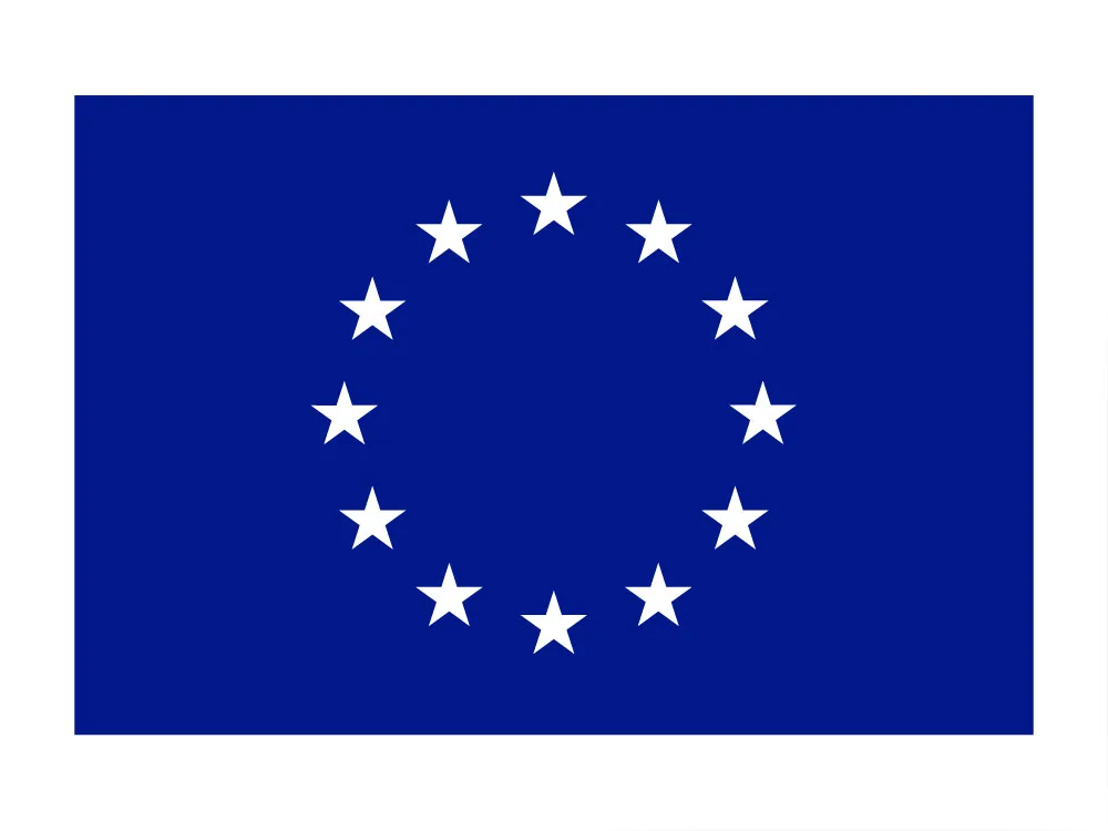 Emblem Europa einfarbig blau