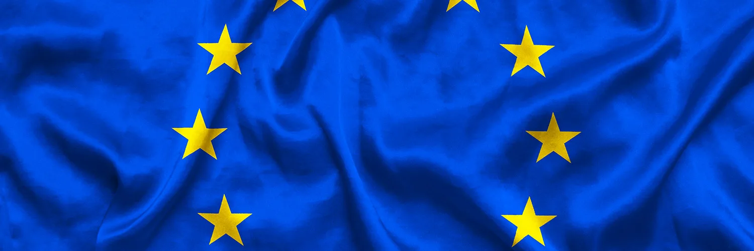 Europa Flagge Ausschnitt
