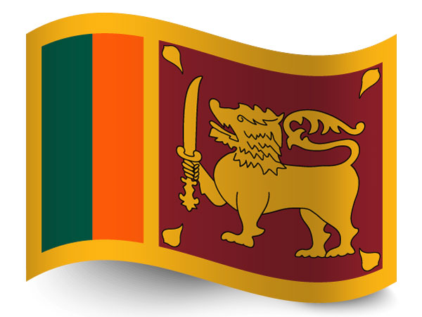 Fahne von Sri Lanka