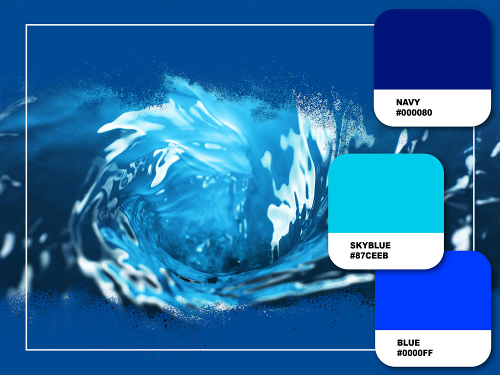 Farbpsychologie Marketing, Farbe Blau