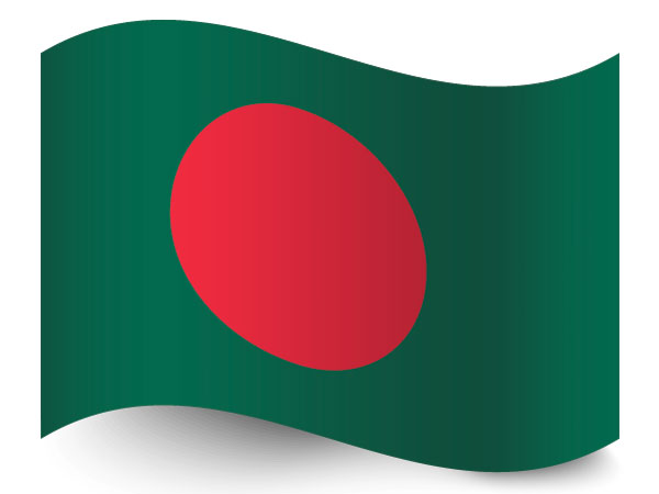 Flagge  von Bangladesh