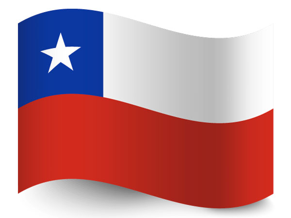 Die Flagge von Chile