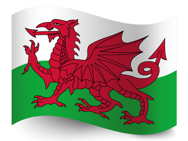 Flagge Wales