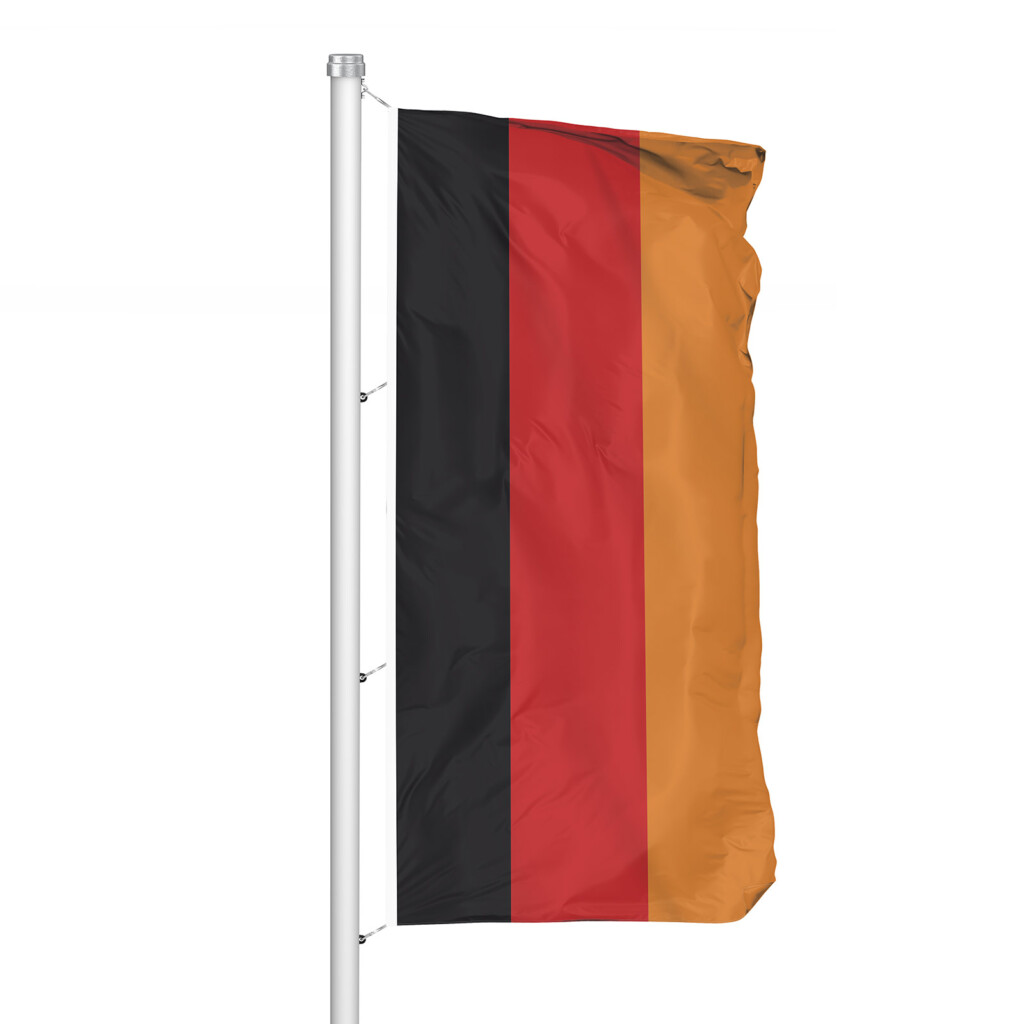 Deutschland - Hissfahne im Hochformat