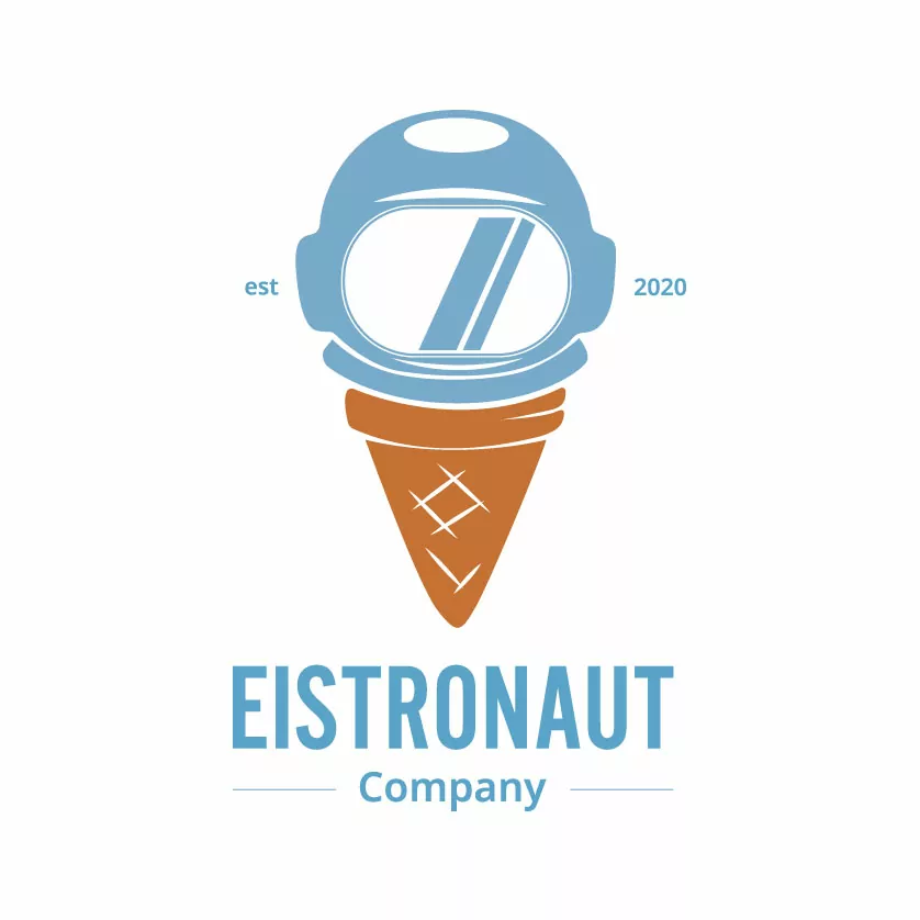 Logo "Eistronaut", nicht responsiv, groß