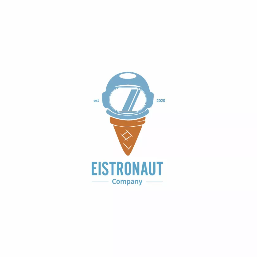 Logo "Eistronaut", nicht responsiv, klein