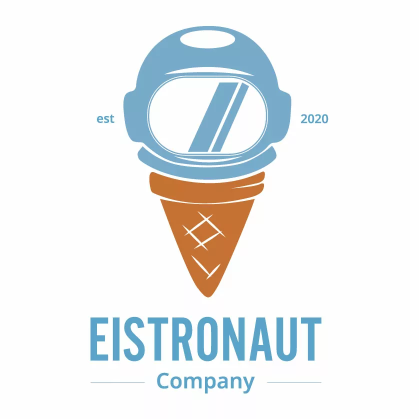 Logo "Eistronaut", responsiv, Originalgröße