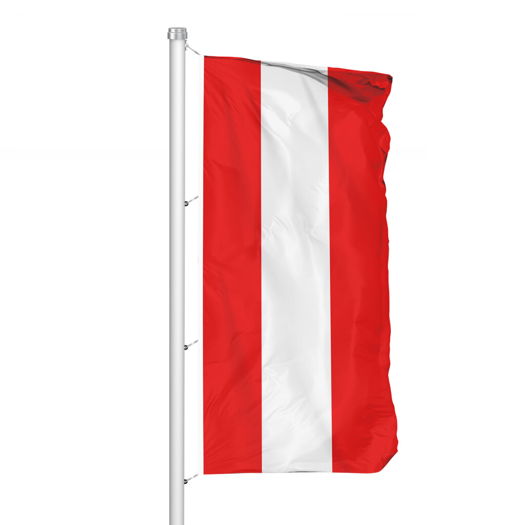 Flagge Österreich als Hochformatfahne