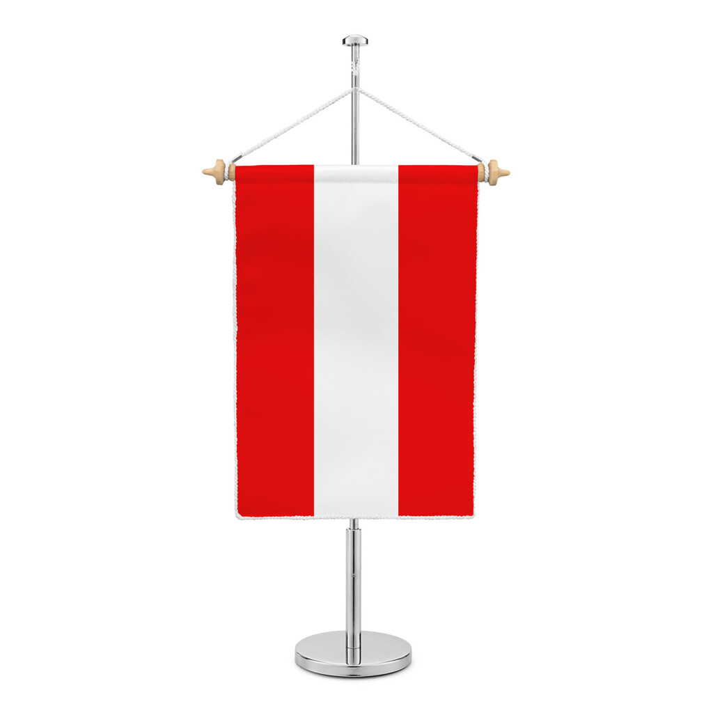 Flagge Österreich als Tischbanner