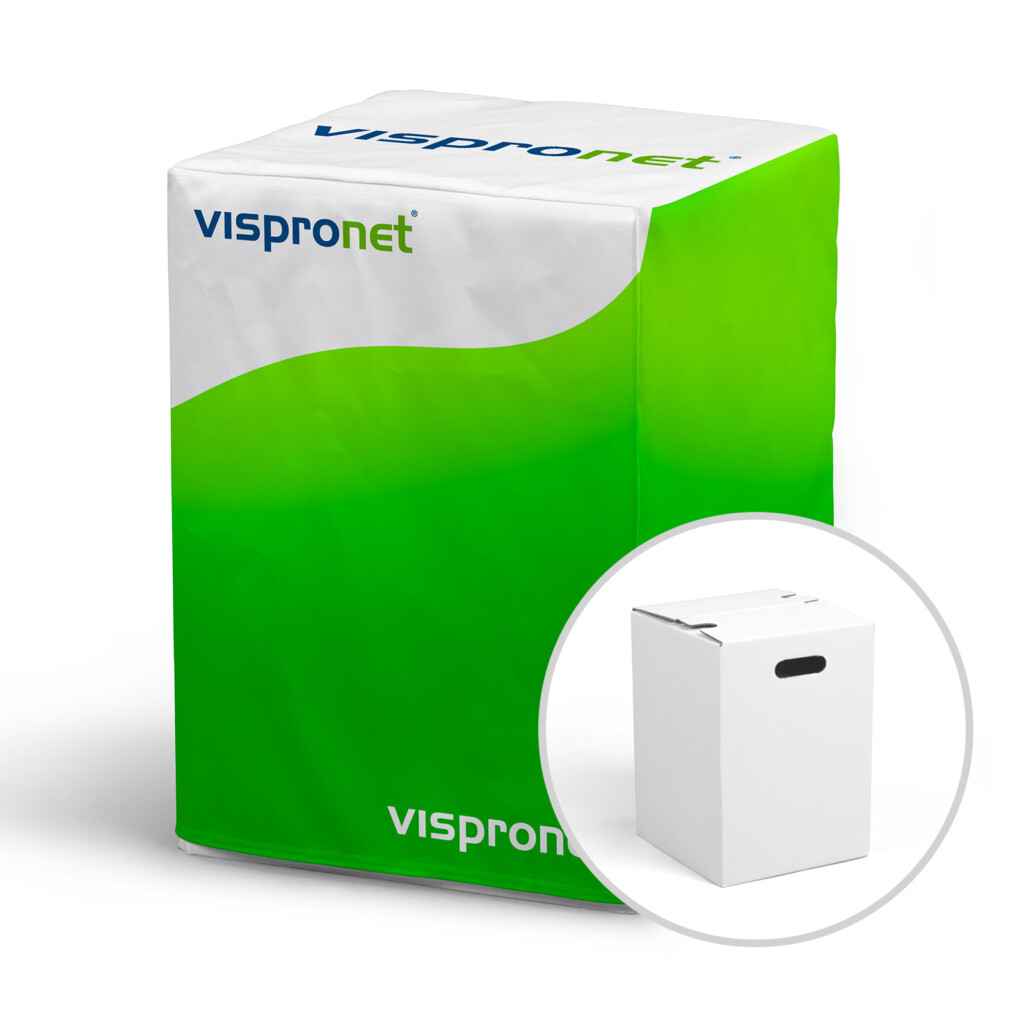 Papphocker mit individuell bedruckter Husse