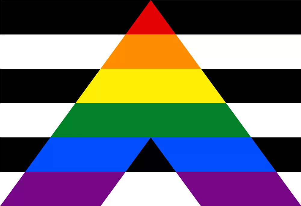 Straight Ally Flagge