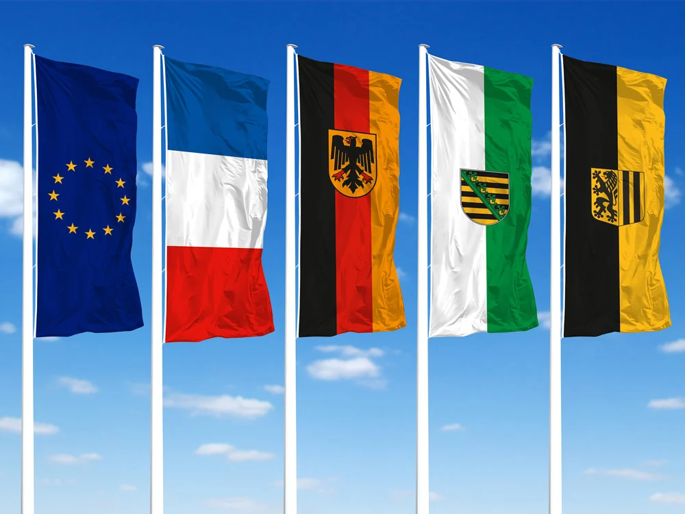 Reihenfolge für die Beflaggung bei überregionale Anlässe