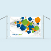 Banner mit Spannpfosten-Set Banner mit Spannpfosten-Set