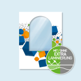 Wand Hexagon, einzeln, mit Druck Wand Hexagon, einzeln, mit Druck