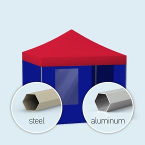 Faltzelt & Faltpavillon Basic & Select (einfarbig, unbedruckt)