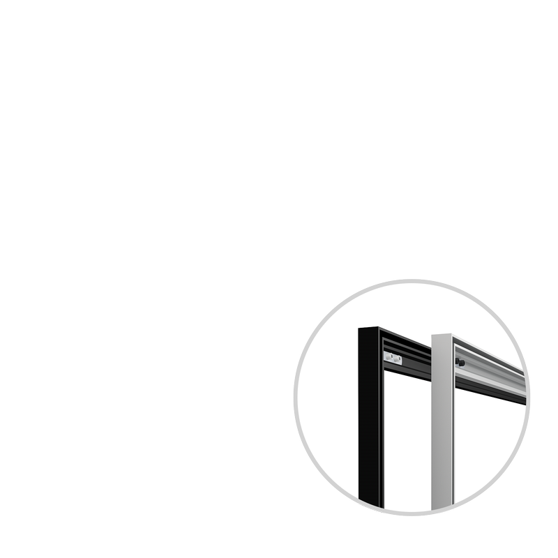 Wandrahmen Q-Frame®, quadratisch, Profil 15 mm