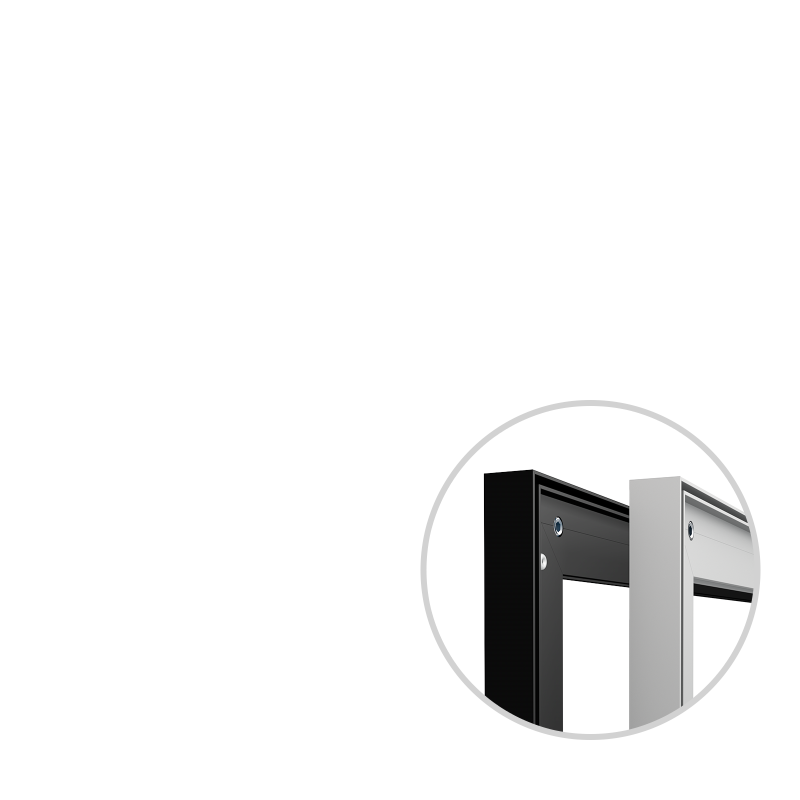 Wandrahmen Q-Frame® im Hochformat, Profil 25 mm