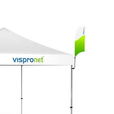 Bowflag® Basic mit konkaver Unterkante, mit Druck