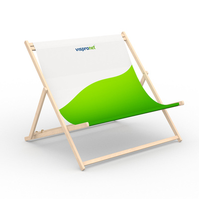 Doppelliegestuhl, Holz, ohne Armlehne