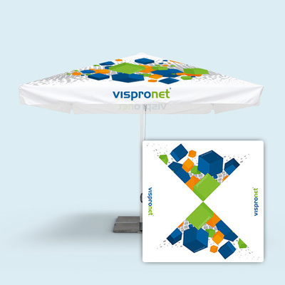 Großschirm Basic mit Seilzug, quadratisch