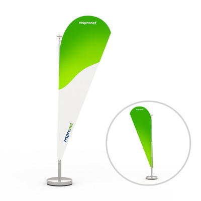 Tischsegel Tropfenform - Tischbeachflag