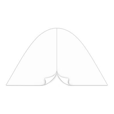 Wand Sternzelt mit Eingang durch Reißverschluss, weiß