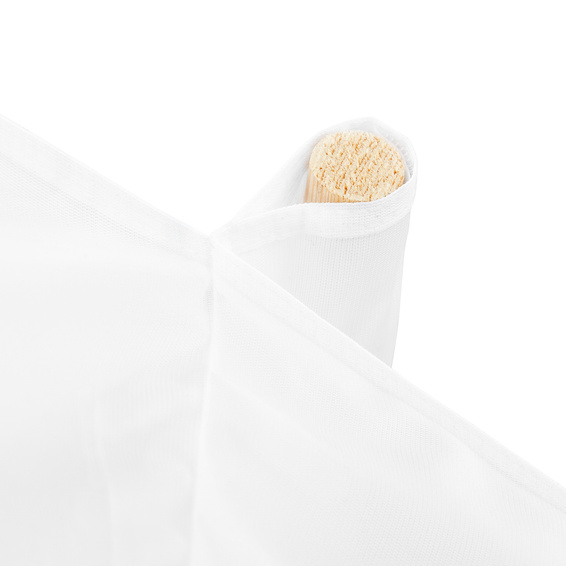 Mobiler Wind- und Sichtschutz, Mitte Hohlsaum mit Holzstab