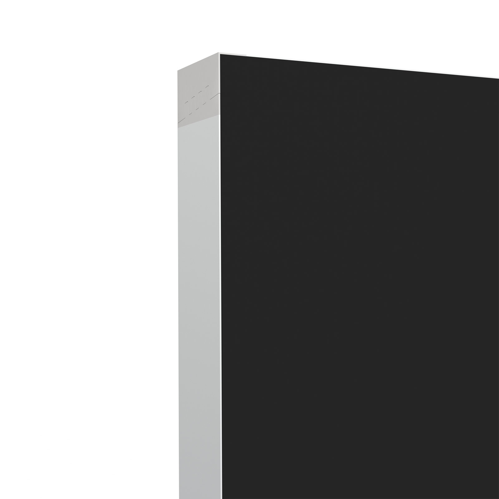 Messetheke Lightbox fold, Rückseite: schwarz