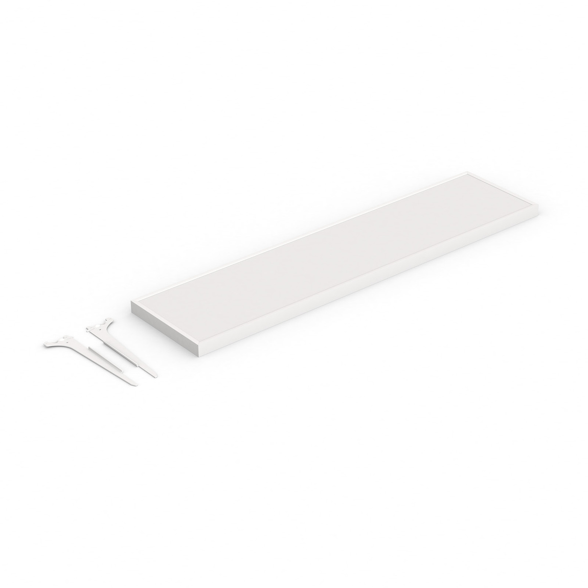 Lieferumfang: Prospektablage 100 cm / Schlitzprofil