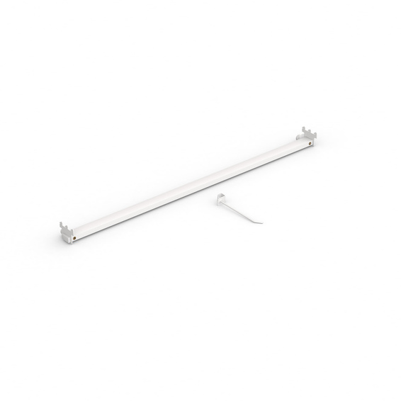 Lieferumfang: Stange für Prospekthalter & Haken 85 cm / Schlitzprofil