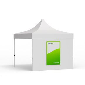 Wechselbanner im Hochformat, für Wände, mit Druck