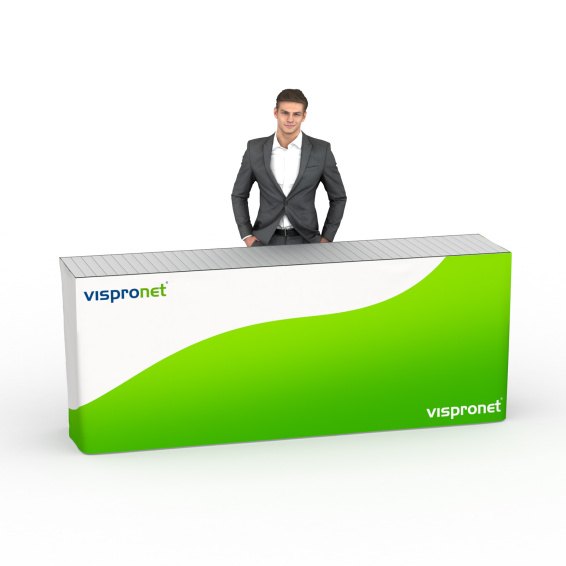 Falttisch Aluminium mit Banderole, Falttisch: 250x55 cm 