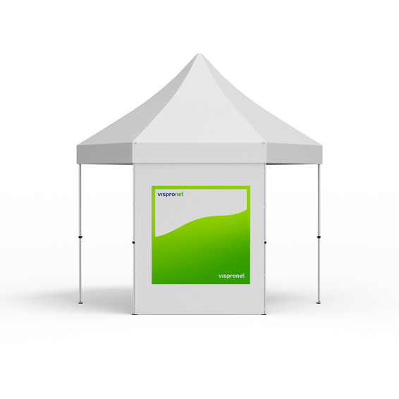 Wechselbanner, quadratisch für Zeltwände, mit Druck