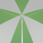 Sonnenschirm / Kleinschirm ø 250 cm, Ansicht von unten