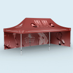 Faltzelt Premium : vollflächig, im Digitaldruck bedruckbar