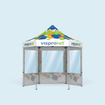 Faltzelt inkl. 3 Wänden mit Panoramafenster