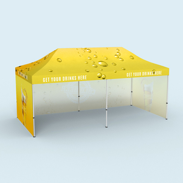 Faltzelt Select: vollflächig, im Digitaldruck bedruckbar