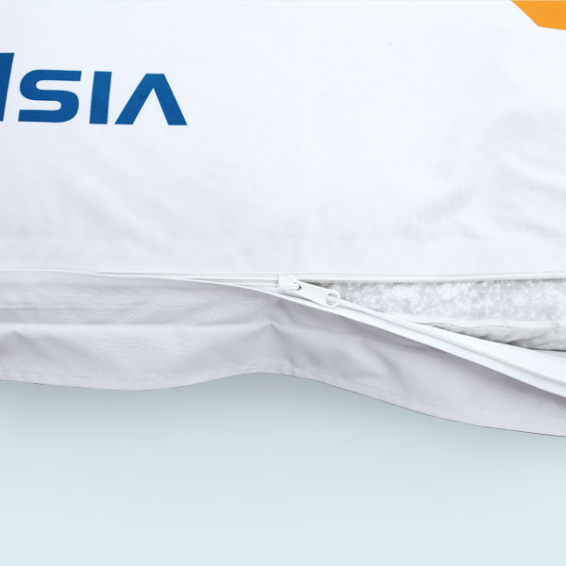 Sitzsack eckig, Druckteil mit verdecktem Reißverschluss (rückseitig oben)