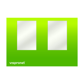 Wand mit Fenstern - mit Druck