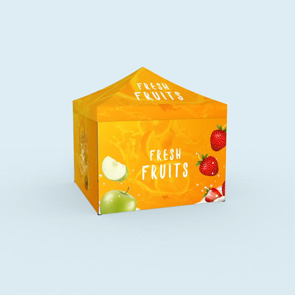 Faltzelt Select: vollflächig, im Digitaldruck bedruckbar