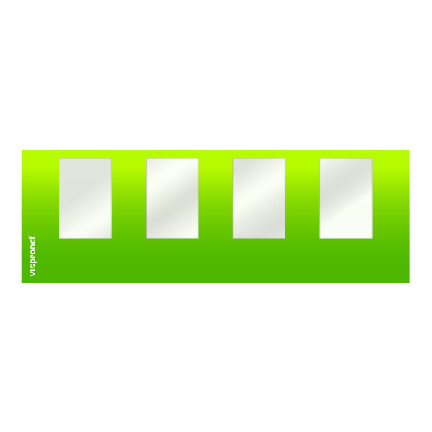 Wand mit 4 Fenstern, Wandbreite 6 m