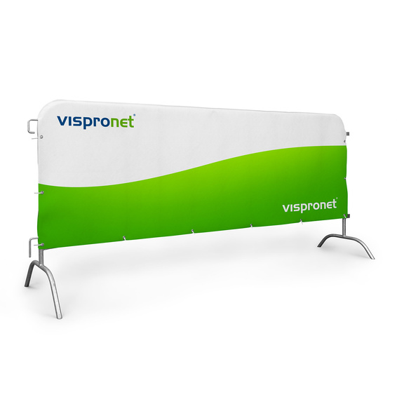 Absperrgitter mit textiler Husse