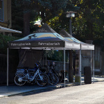 2 Faltpavillon Select 3 x 3 m, Dach & Volant mit Druck, ohne Wände