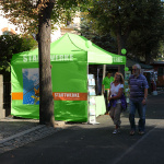 Faltpavillon Select 3 x 4,5 m, Beispiel mit Wänden