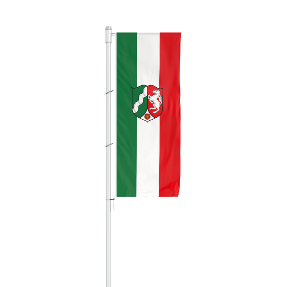 Fahne im Hochformat für Ausleger, Nordrhein Westfalen