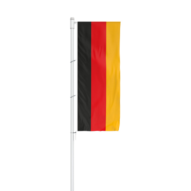 Nationalfahnen: Fahne im Hochformat für Ausleger, Deutschland