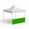 Faltpavillon Select, Beispiel mit 1 halbhohen Wand 3 m