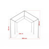 Maße Partyzelt Basic 3x4