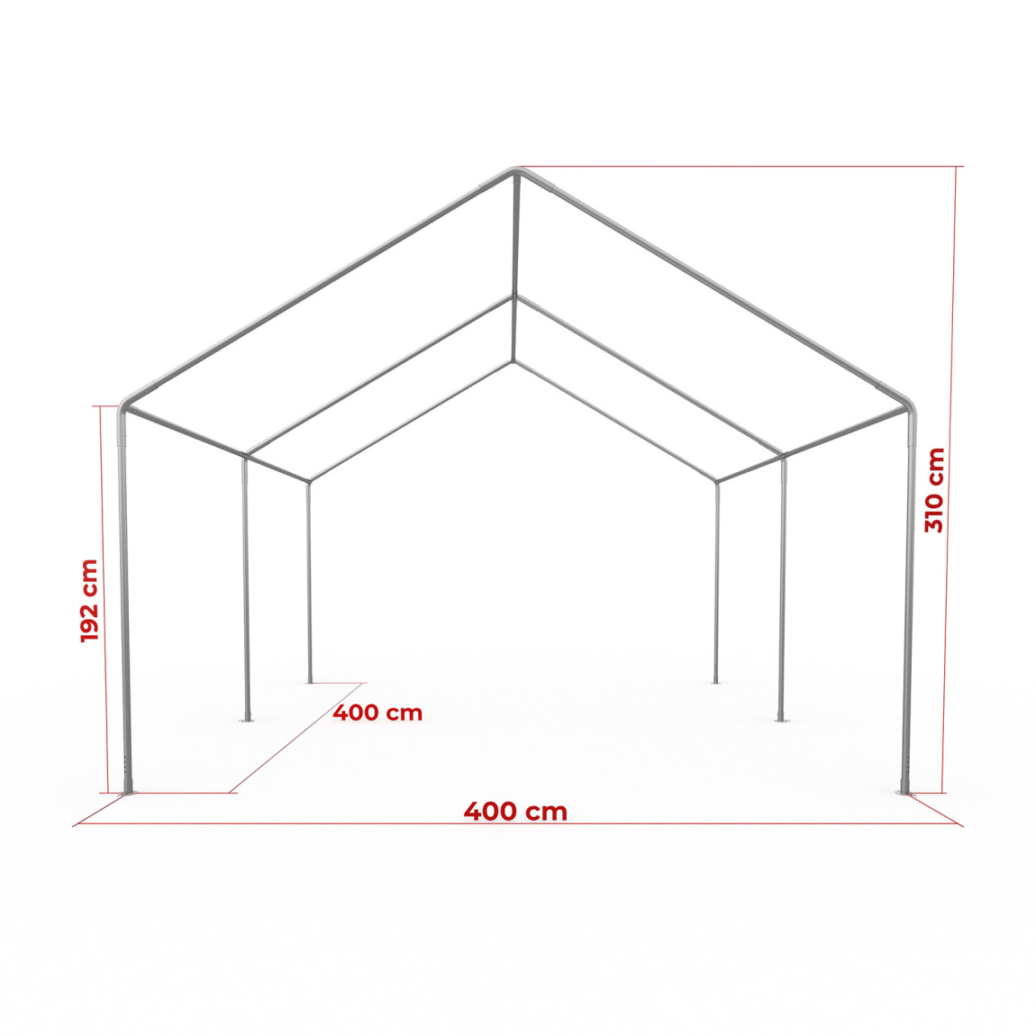 Maße Partyzelt Basic 4x4